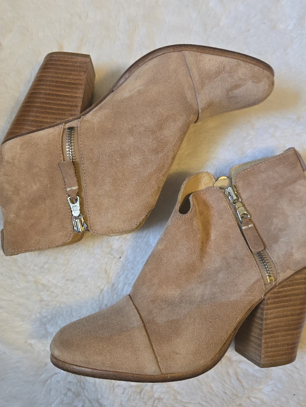 Rag & Bone Suede Heeled Ankle Boots